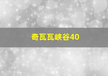 奇瓦瓦峡谷40