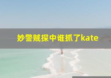 妙警贼探中谁抓了kate