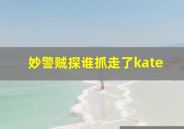 妙警贼探谁抓走了kate