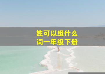 姓可以组什么词一年级下册