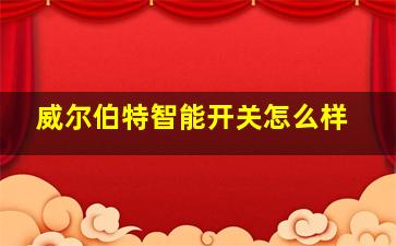 威尔伯特智能开关怎么样