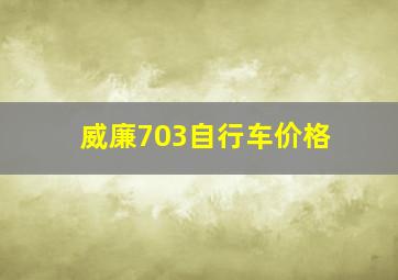 威廉703自行车价格