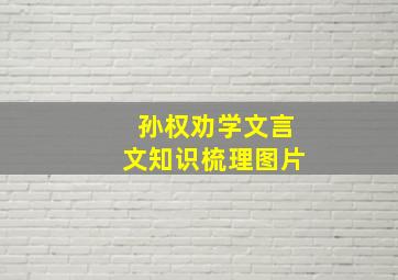 孙权劝学文言文知识梳理图片