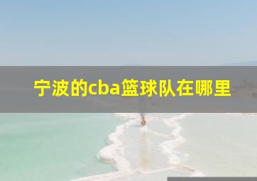 宁波的cba篮球队在哪里