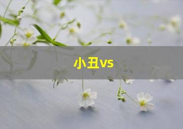 小丑vs