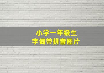 小学一年级生字词带拼音图片