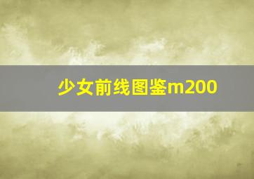 少女前线图鉴m200