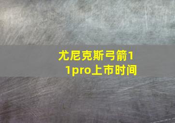 尤尼克斯弓箭11pro上市时间