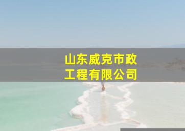 山东威克市政工程有限公司