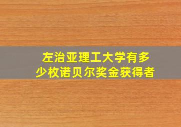 左治亚理工大学有多少枚诺贝尔奖金获得者