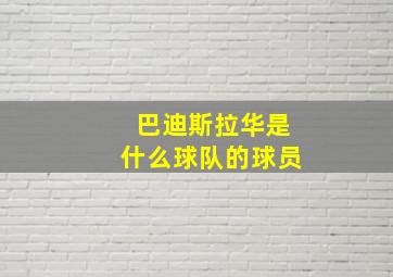 巴迪斯拉华是什么球队的球员