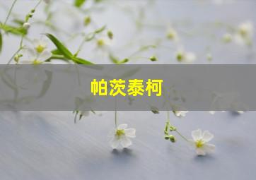 帕茨泰柯