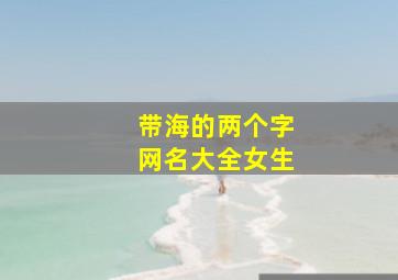 带海的两个字网名大全女生