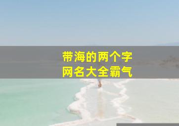 带海的两个字网名大全霸气