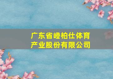 广东省嶝柏仕体育产业股份有限公司