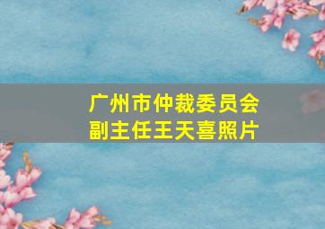 广州市仲裁委员会副主任王天喜照片