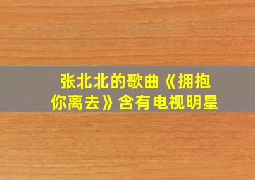 张北北的歌曲《拥抱你离去》含有电视明星