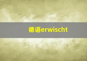 德语erwischt