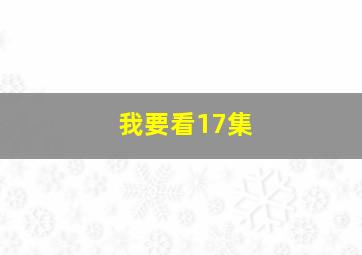 我要看17集