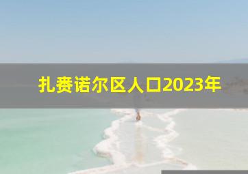 扎赉诺尔区人口2023年