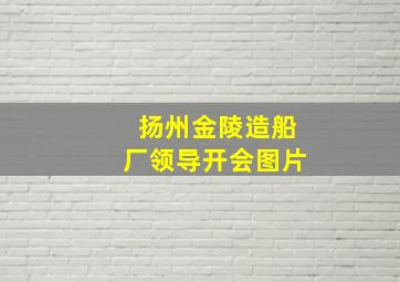 扬州金陵造船厂领导开会图片