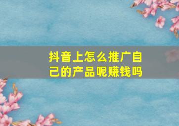 抖音上怎么推广自己的产品呢赚钱吗