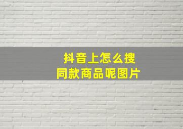 抖音上怎么搜同款商品呢图片