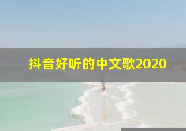 抖音好听的中文歌2020