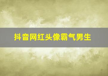 抖音网红头像霸气男生