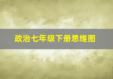 政治七年级下册思维图