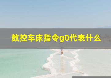 数控车床指令g0代表什么