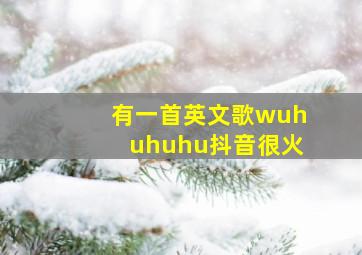 有一首英文歌wuhuhuhu抖音很火