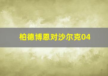 柏德博恩对沙尔克04