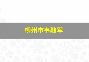 柳州市韦融军