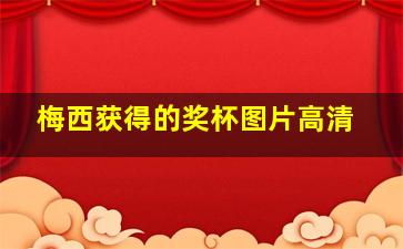 梅西获得的奖杯图片高清