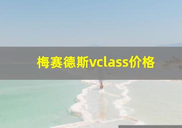 梅赛德斯vclass价格