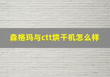 森格玛与ctt烘干机怎么样