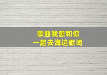 歌曲我想和你一起去海边歌词