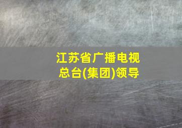 江苏省广播电视总台(集团)领导