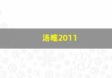 汤唯2011