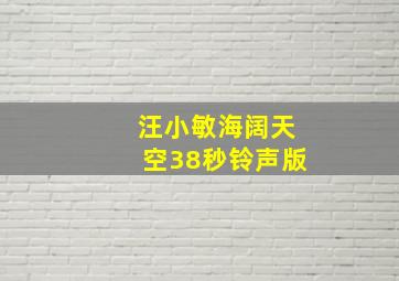 汪小敏海阔天空38秒铃声版