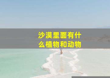 沙漠里面有什么植物和动物