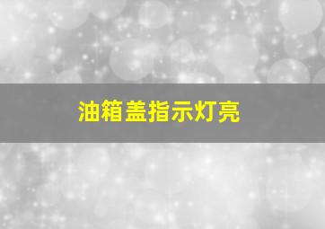 油箱盖指示灯亮