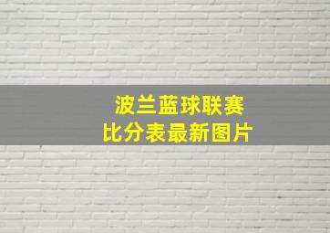 波兰蓝球联赛比分表最新图片