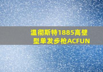 温彻斯特1885高壁型单发步枪ACFUN