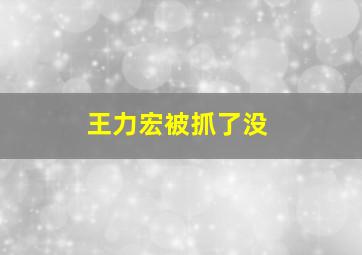 王力宏被抓了没