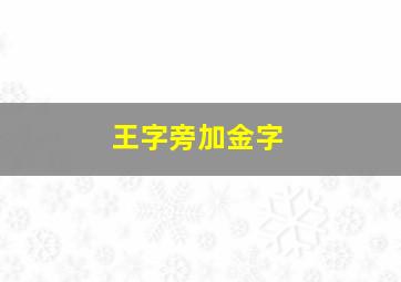 王字旁加金字