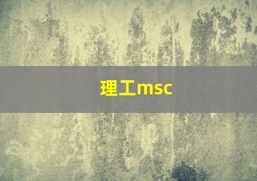 理工msc