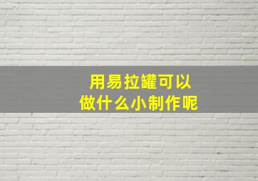 用易拉罐可以做什么小制作呢