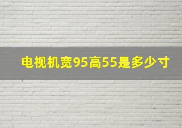 电视机宽95高55是多少寸